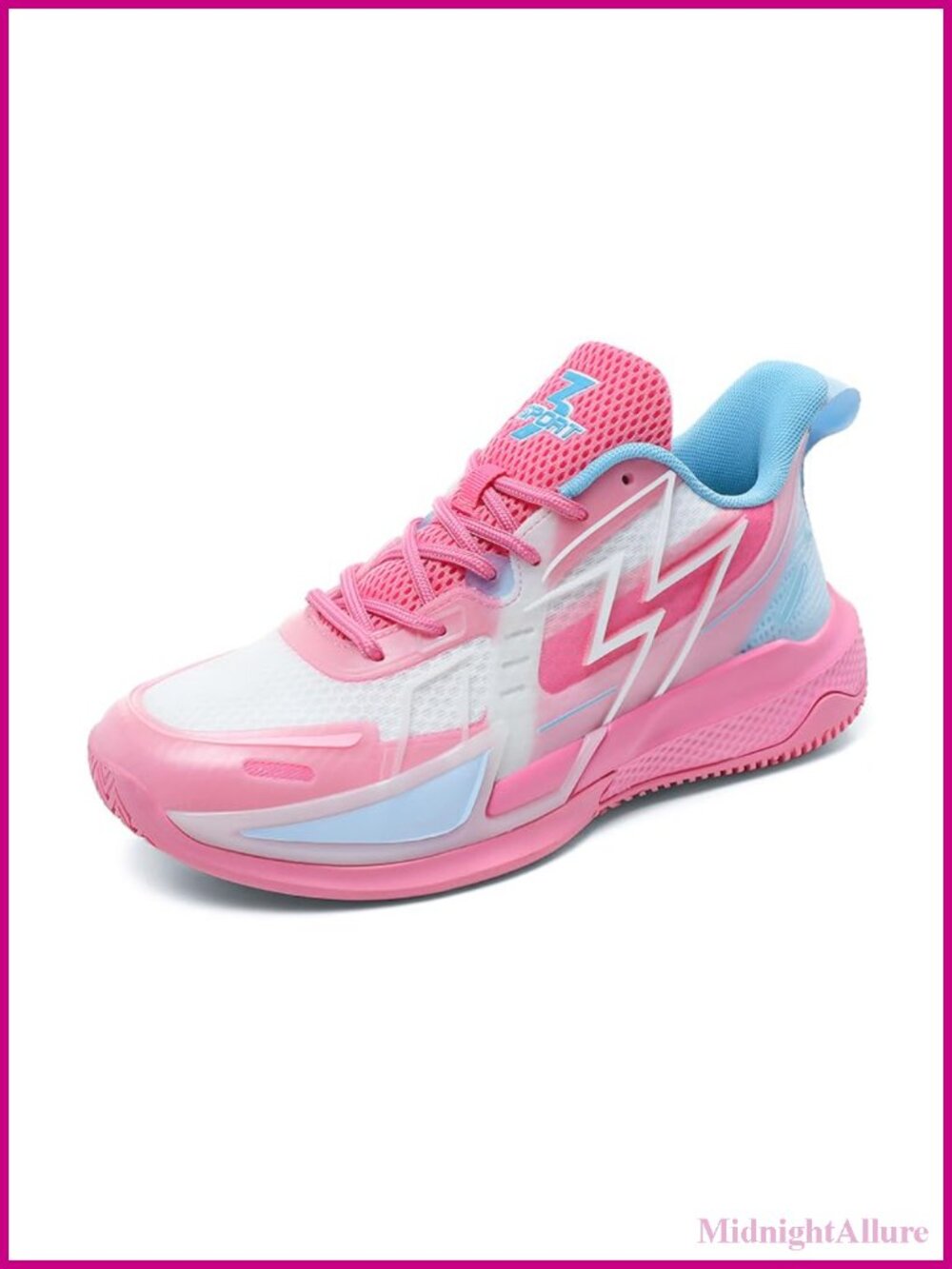 Women's Basketball Shoes Breathable Mesh Slip-Resistant Low Top Lace-Up
